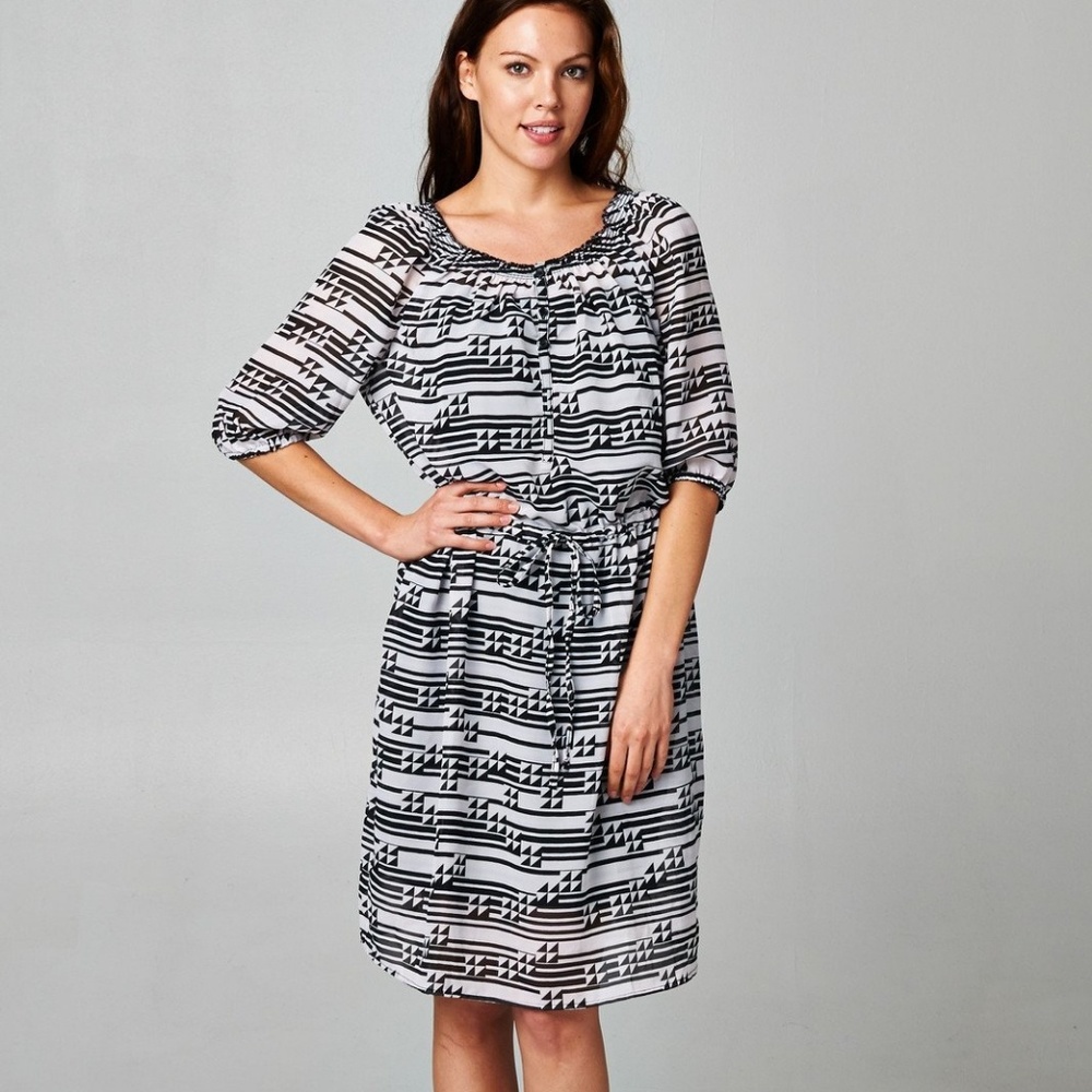 Women's Printed Chiffon Dress